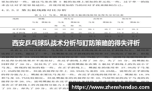 西安乒乓球队战术分析与盯防策略的得失评析